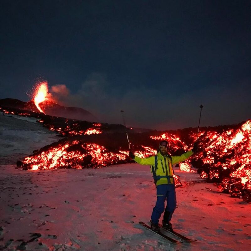 Soirée du 27 février 2017 belles fontaines de lave sur l&rsquo;Etna