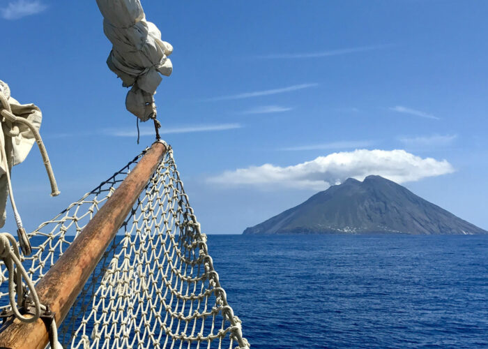 Stromboli, la coulée de lave